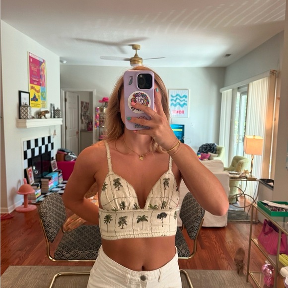 AGUA BENDITA PALM TREE CROP TOP XS NEW WITH TAGS SHOP BOP - Picture 5 of 8